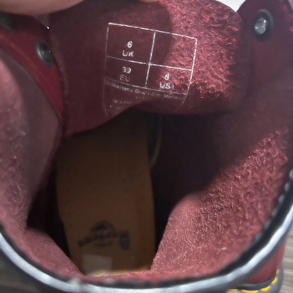 Cherry Red Dr. Martens Boots - Picture 5 of 7
